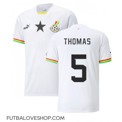 Dres Ghana Thomas Partey #5 Domáci MS 2022 Krátky Rukáv